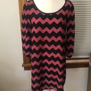 Cute dress zig zag pattern